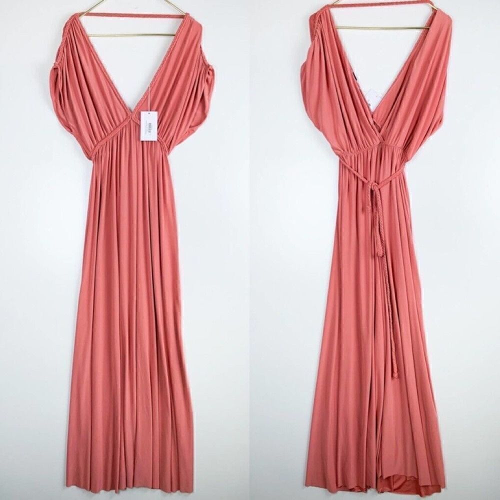 NEW MISA Los Angeles Antigone Maxi Grecian Empire Waist Romantic Elegant Dress